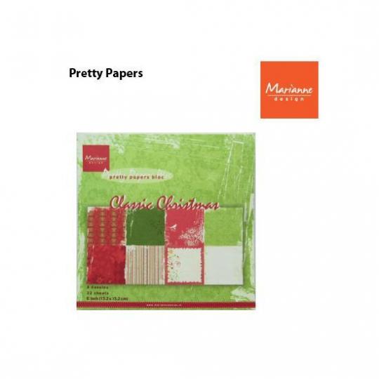 Marianne Design Paper pad Classic Christmas 