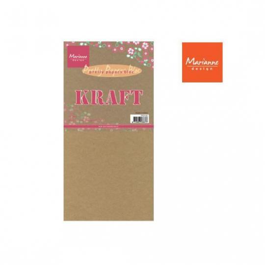 Marianne Design Paper pad Kraft (15 x 30cm) 