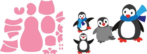 Marianne Design Stanz und Prägeschablone Collectable Eline's Pinguin 