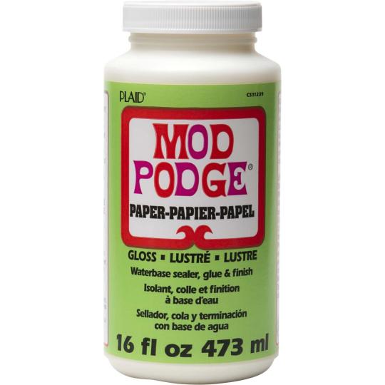 Mod Podge Paper Gloss / Papier Glanz - Kleber / Versiegelung / Lack 473ml 