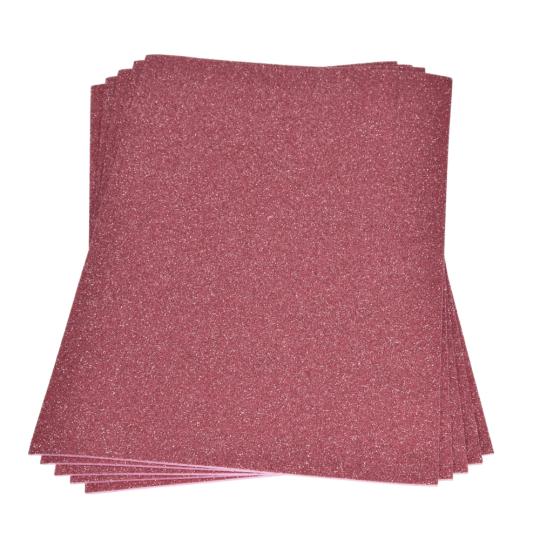 Moosgummiplatte mit Glitter 200x300x 2mm, 1 Stk. rosa rosa