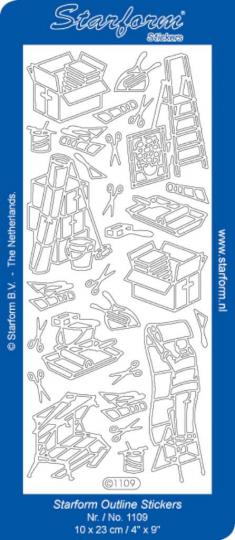 New home Stickerbogen / Handyman 1 100x230mm 