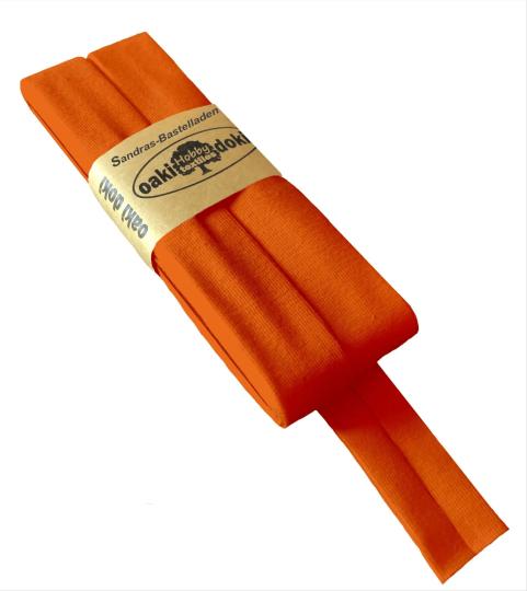 Oaki Doki Schrägband / Einfassband Tricot de Luxe Jersey gefalzt 3m x 20mm 935-Hellrot 935-Hellrot
