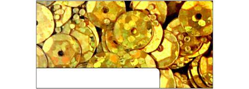 Pailletten Hologram im Döschen 500 Stück ø 6mm Gelb/Gold Gelb/Gold