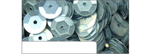 Pailletten Satiniert im Döschen 500 Stück ø 6mm silber silber
