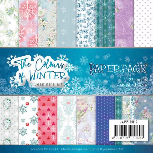 Paperpack - 15,2 x 15,2cm - Jeanines Art - The colours of winter – 170gr - 
