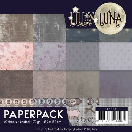 Paperpack - 15,2 x 15,2cm - Lilly Luna - Lilly Luna – 170gr - 