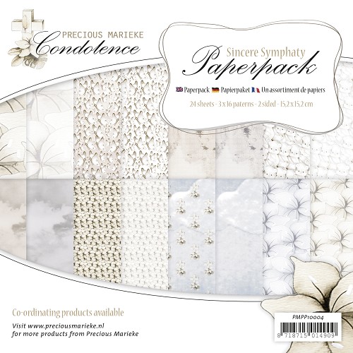 Paperpack - 15,2 x 15,2cm - Precious Marieke - Kondolenz – 170gr - 