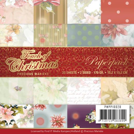 Paperpack - 15,2 x 15,2cm - Precious Marieke –Touch of Christmas – 170gr - 