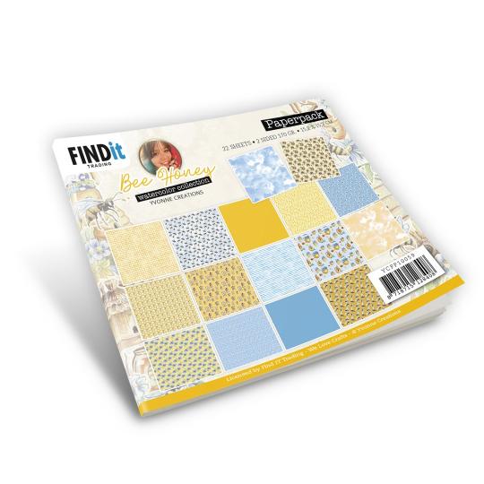 Paperpack - 15,2 x 15,2cm - Yvonne Creations - Bee Honey – 170gr - 