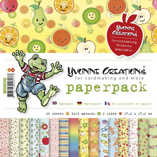 Paperpack - 15,2 x 15,2cm - Yvonne Creations - Gute Besserung  – 170gr - 