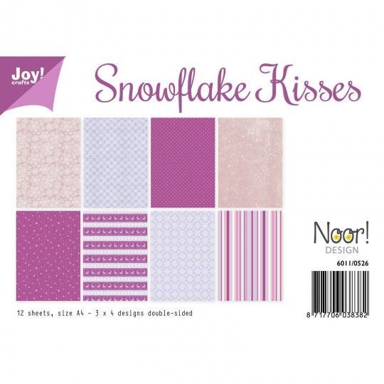 Papierset - DIN A4 - Joy!Crafts - Snowflake kisses - 12 Blatt - 200gr 