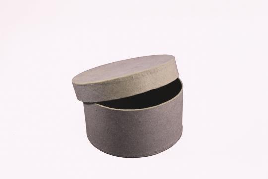 Pappart / Pappmachee Dose Rund 9,5 x 5,1cm 
