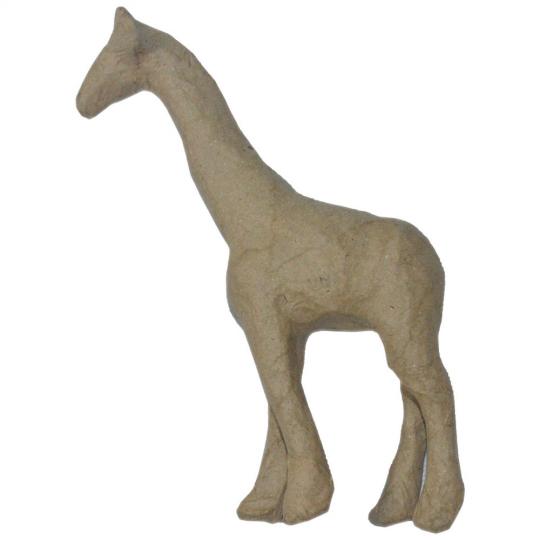 Pappart / Pappmachee Figur "Giraffe" 15x 10cm 