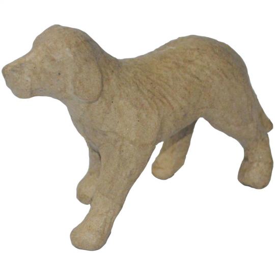 Pappart / Pappmachee Figur "Hund" 11x 9cm 