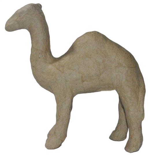 Pappart / Pappmachee Figur "Kamel" 13x 12cm 