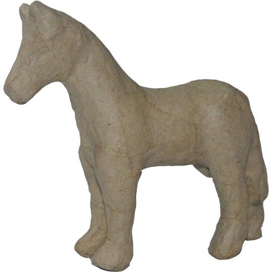Pappart / Pappmachee Figur "Pferd" 11x 11cm 