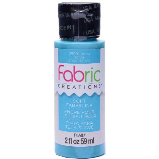 Plaid Fabric Creations - Softe Stoffmalfarbe - 59ml Aqua / Wasserblau Aqua / Wasserblau