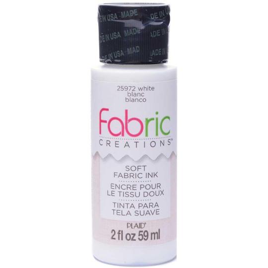 Plaid Fabric Creations - Softe Stoffmalfarbe - 59ml White / Weiß White / Weiß