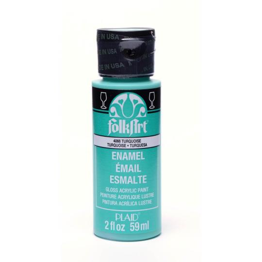 Plaid FolkArt Enamel Glas- und Keramikfarbe 59ml Turquoise / Türkis Turquoise / Türkis