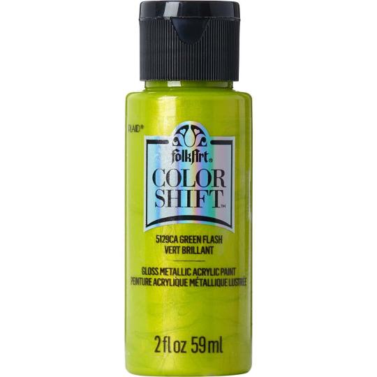 Plaid Folkart - Color Shift Acrylfarbe - 59ml Green Flash / Grün Flash Green Flash / Grün Flash