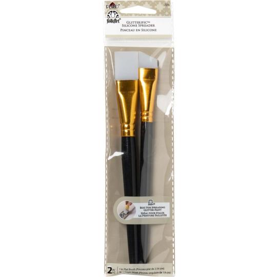 Plaid Folkart Glitterific Silicone Spreaders Pinsel Set 2tlg 