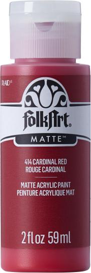 Plaid Folkart - Matte Premium Acrylfarbe - 59ml Cardinal Red / Kardinal Rot Cardinal Red / Kardinal Rot