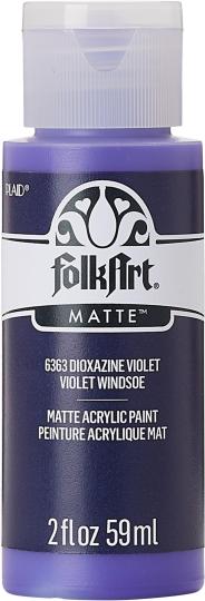 Plaid Folkart - Matte Premium Acrylfarbe - 59ml Dioxazine Violet / Dioxazin Violett Dioxazine Violet / Dioxazin Violett