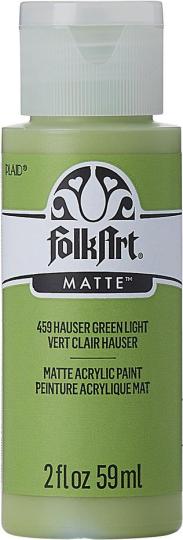 Plaid Folkart - Matte Premium Acrylfarbe - 59ml Hauser Green Light / Hauser grünes Licht Hauser Green Light / Hauser grünes Licht