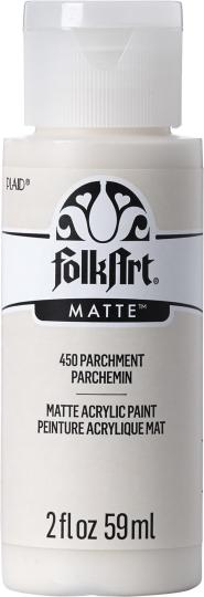 Plaid Folkart - Matte Premium Acrylfarbe - 59ml Parchment / Pergament Parchment / Pergament