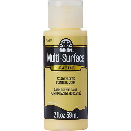 Plaid Folkart - Multi-Surface Satin Acrylfarbe - 59ml Daybreak / Gelb Daybreak / Gelb