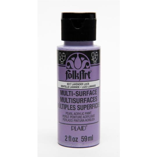 Plaid Folkart - Multi-Surface Spezial Acrylfarbe - 59ml Pearl Lavendel Pearl Lavendel