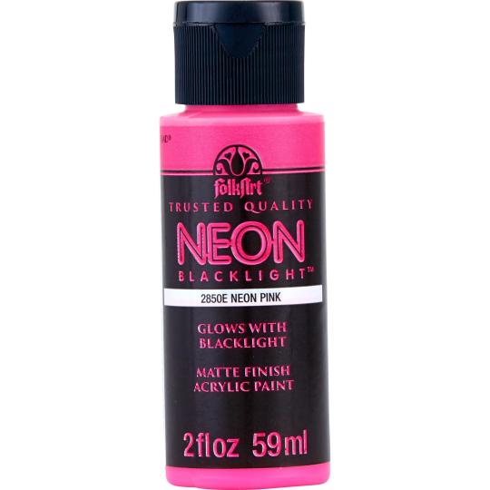 Plaid Folkart - Neon Blacklight Acrylfarbe - 59ml Purple / Violett Purple / Violett
