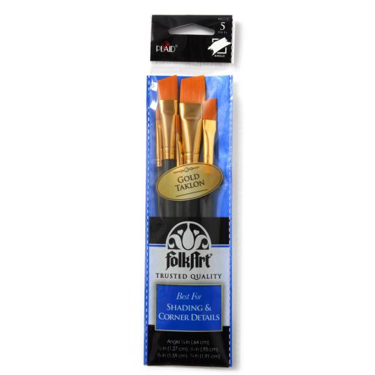 Plaid Folkart Premium Pinsel - Angular Set 5tlg 