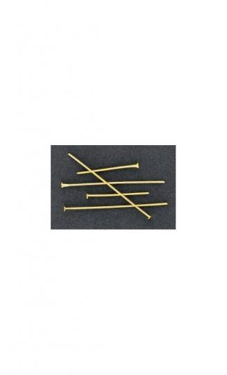 Prismenstifte / Flachkopf gold 24 44mm, Inhalt: 80 Stck 