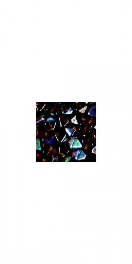 Pyramide Glasperlen AB irisierend dunkelblau 6MM / 50 ST 