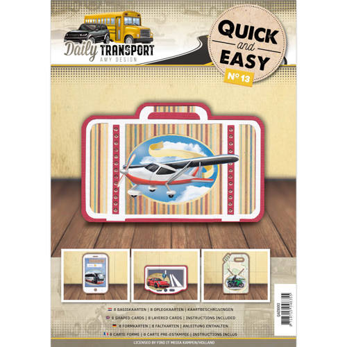 Quick and Easy / Kartenaufleger und Karten 13 - Set mit 8 Karten - Daily Transport 