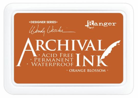 Ranger Archival Ink Stempelkissen - Feinkontur/Wasserfest Orange Blossom by Wendy Vecchi Orange Blossom by Wendy Vecchi