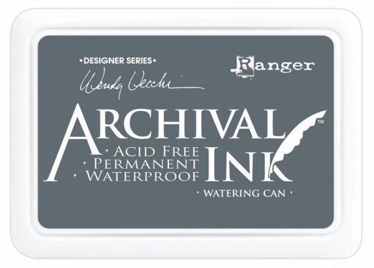 Ranger Archival Ink Stempelkissen - Feinkontur/Wasserfest Watering Can by Wendy Vecchi Watering Can by Wendy Vecchi