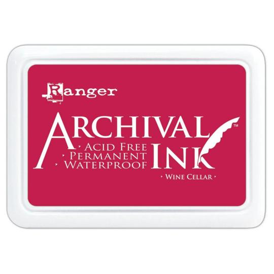 Ranger Archival Ink Stempelkissen - Feinkontur/Wasserfest Wine Cellar Wine Cellar