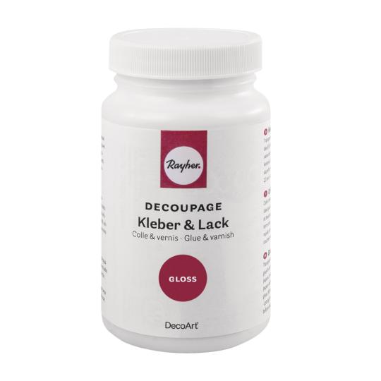 Rayher Glänzend - Decoupage- Kleber / Versiegelung / Lack 236ml 