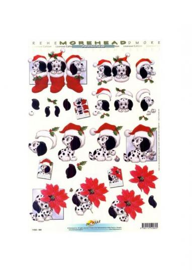 Reddy Cards 3D Bogen Moreheads Weihnachten Dalmatiner 