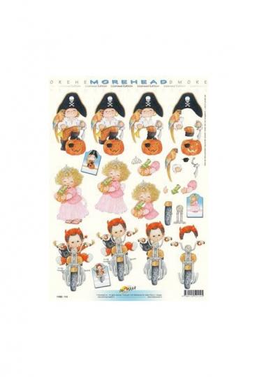 Reddycards 3D Bogen Moreheads Seeräuber, Prinzessin, Teufelchen 
