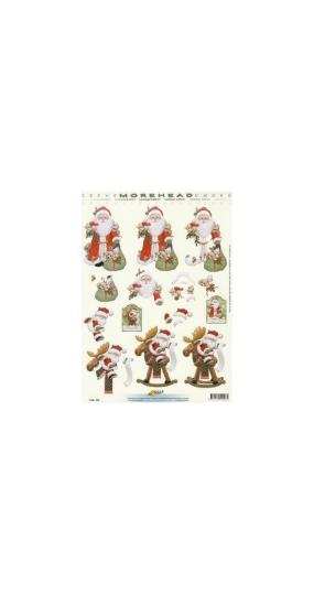 Reddycards 3D Bogen Moreheads Weihnachtsmänner 