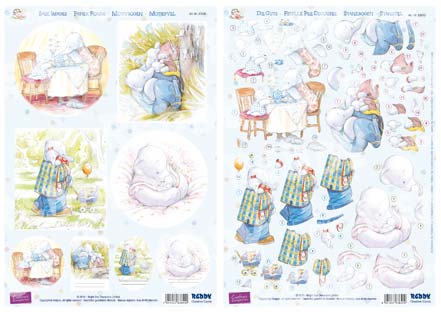 Reddycards 3D Stanzbogen Set Humphreys Corner Every Day 1 