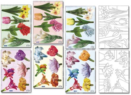 Reddycards Blumendrucke passend zum Prägeboard Floral Bouquets 