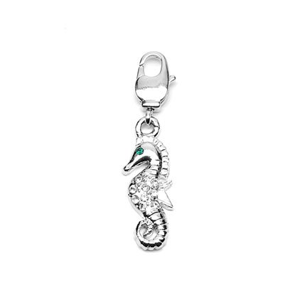 Rico Design Charms Anhänger - Seepferdchen, 22x9 mm 