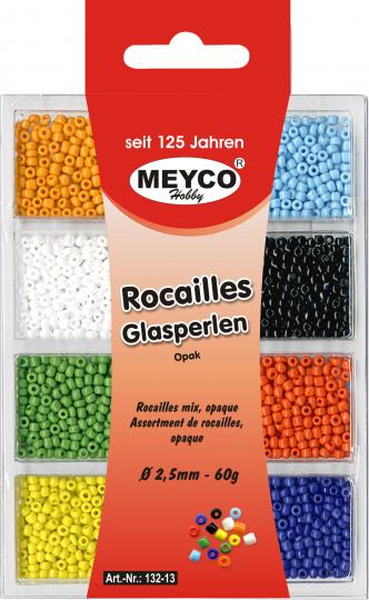 Rocailles Sortiment - opak 2,5mm Inhalt: 60gr 