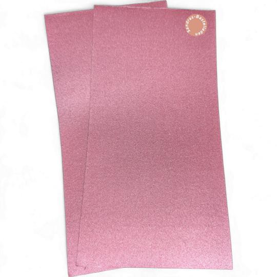 Sandras-Bastelladen - Metallic - Kerzen Verzierwachsplatten 2er Set - 200 x 100 x 0,5mm Weinrot Weinrot