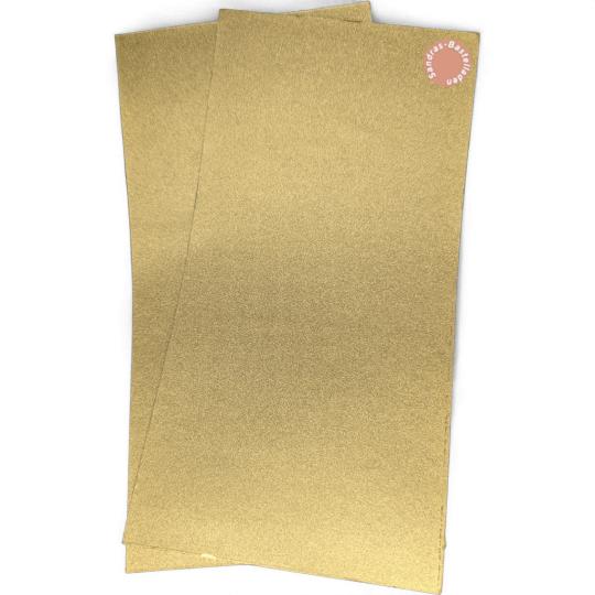 Sandras-Bastelladen - Metallic - Kerzen Verzierwachsplatten 2er Set - 200 x 100 x 0,5mm Bronzegold Bronzegold